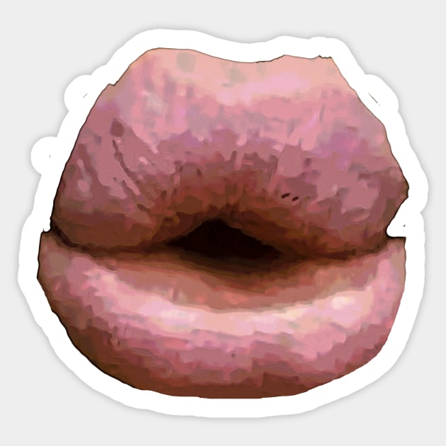 Trout Pout Pink Sticker by bywhacky